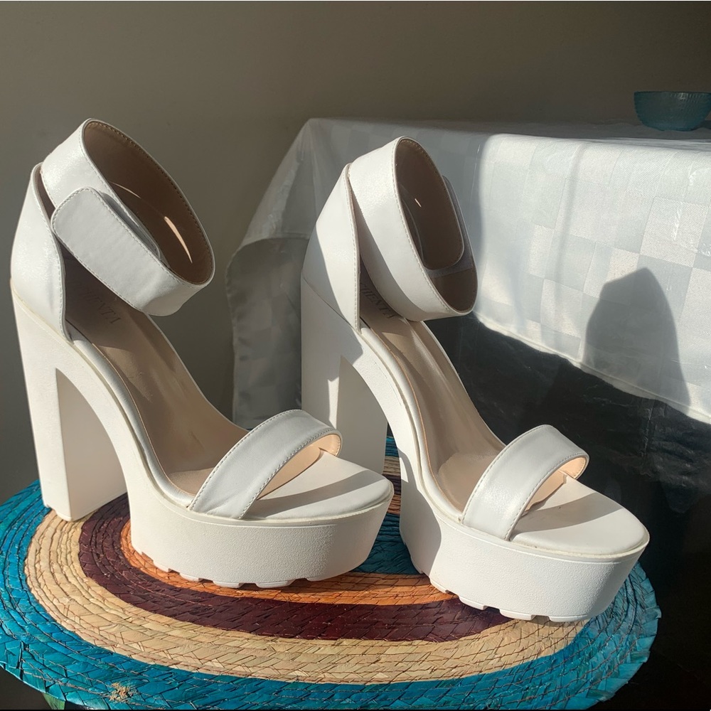 White Platform Heels - image 1